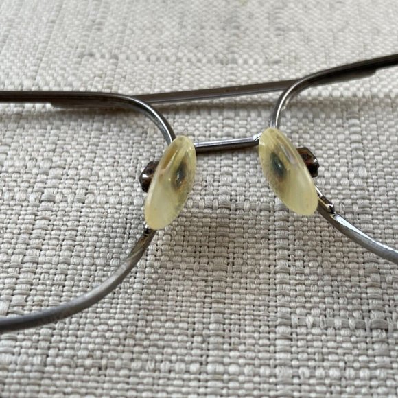 Vintage Glasses Frame Safilo Men Eyeglasses Silver Tone Frame - Picture 8 of 12